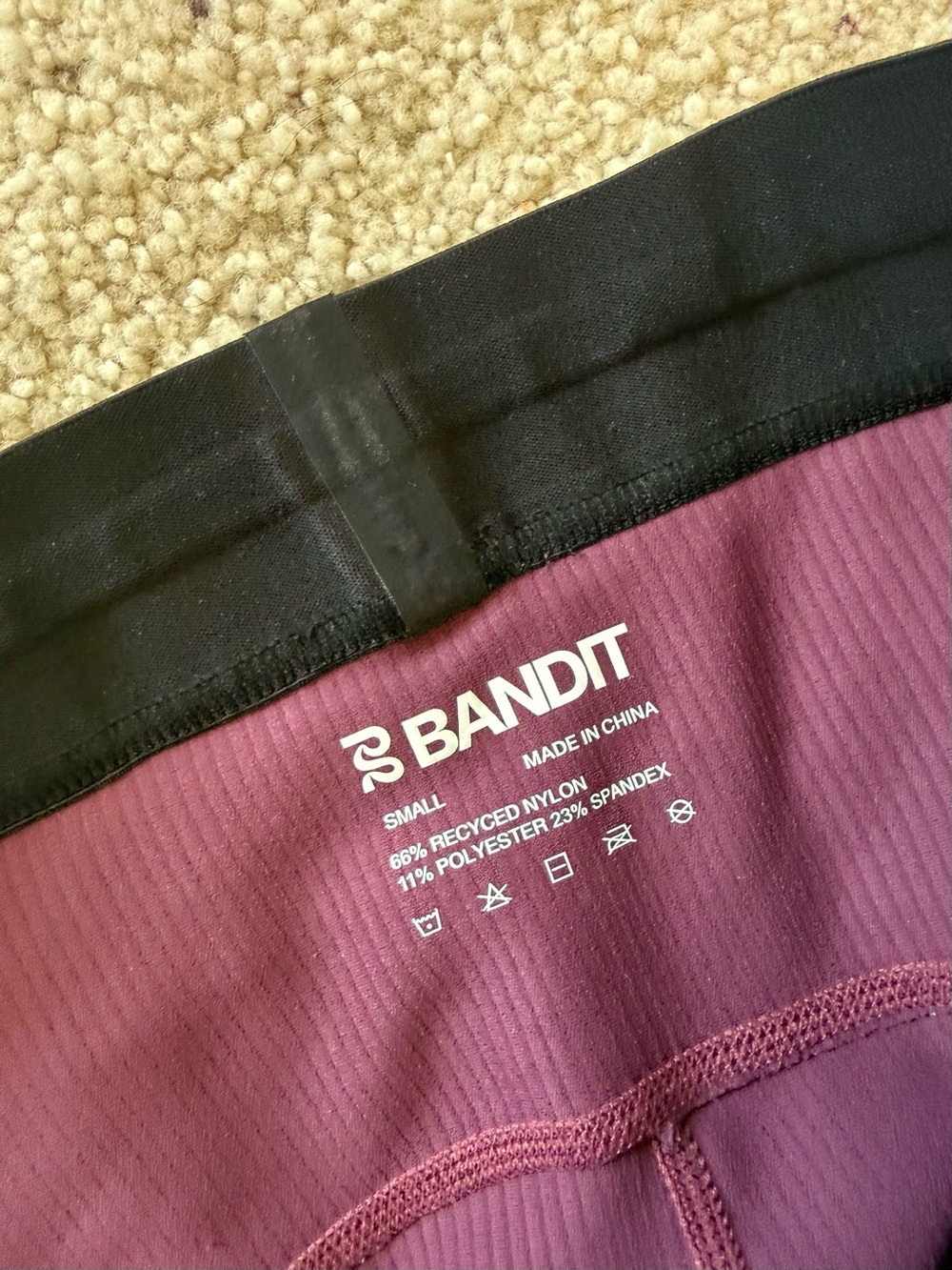 Bandit running shorts size S in fig - Picture 4 of 6